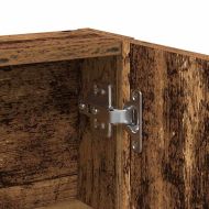 Тоалетка с врата Старо дърво 80 x 35 x 132 см Инженерно дърво