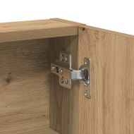 Тоалетка с врата дъб артизан 80 x 35 x 132 см Инженерно дърво