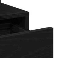 Тоалетка с чекмедже Черен дъб 80 x 35 x 132 см Инженерно дърво