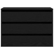 Чекмеджетен шкаф Друг Черно 80 x 41 x 58 см Инженерно дърво