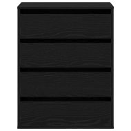 Чекмеджетен шкаф Друг Черно 60 x 41 x 76 см Инженерно дърво
