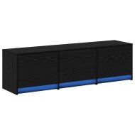 ТВ Единици Черния дъб 140 x 34 x 40 см Инженерно дърво