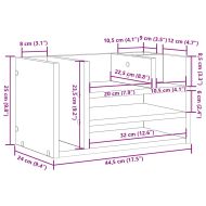 Организатор за бюро Старо дърво 44,5 x 24 x 25 см