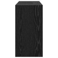 Шкаф за баня с рафт Черния дъб 90 x 29 x 55 см Инженерно дърво