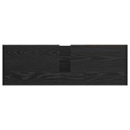 Шкаф за баня с рафт Черния дъб 90 x 29 x 55 см Инженерно дърво