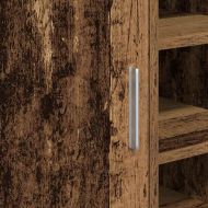Шкаф за баня с рафт Старо дърво 63 x 29 x 55 cm Инженерно дърво