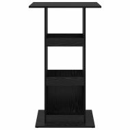 Бар маса с рафт Черния дъб 60 x 60 x 100 см Инженерно дърво