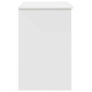 Бюро с чекмедже с рафт Бяло 90 x 49 x 75 см Инженерно дърво