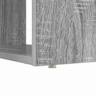 Бюро с рафт Сив Сонома 113 x 54 x 120 см Инженерно дърво