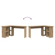 Бюро с рафт Дъб 142 x 102 x 73 см Инженерно дърво