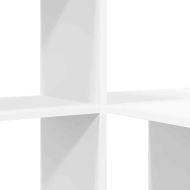 Бюро с рафт Бяло 131,5 x 50 x 106,5 см Инженерно дърво