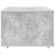 Чекмеджетен шкаф с колело Сив 55 x 45 x 33.5 см Инженерно дърво