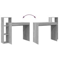 Бюро с рафт Сив Сонома 100 x 40 x 90 cm Инженерно дърво