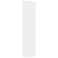 Хайтборд Бяло 35 x 39 x 168 см Инженерно дърво