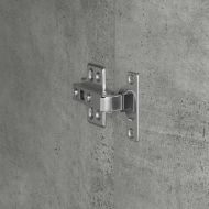 Хайтборд Бетонно сиво 35 x 39 x 168 см Инженерно дърво