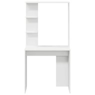 Бюро с рафт Бяло 78,5 x 37 x 154,5 см Инженерно дърво