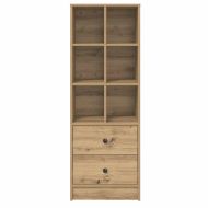 Висок шкаф дъб артизан 45.5 x 34 x 127 см Инженерно дърво