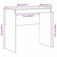 Бюро Черния дъб 80 x 40 x 76 см