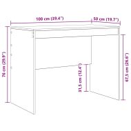 Бюро Черния дъб 100 x 50 x 76 см