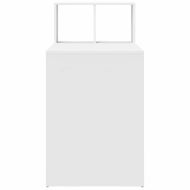 Бюро с рафт Бяло 108 x 55 x 103.5 см Инженерно дърво