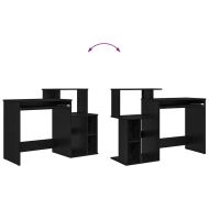 Бюро с чекмедже Черния дъб 120,5 x 44 x 88,5 см Инженерно дърво