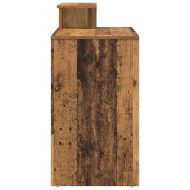 Бюро с рафт Старо дърво 120,5 x 44 x 88,5 см Инженерно дърво
