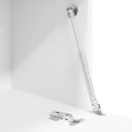 Бюро с рафт с врата Бяло 71.5 x 31.5 x 106.5 см Инженерно дърво