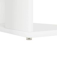 Бюро с рафт Бяло 130 x 50.5 x 75 см Инженерно дърво