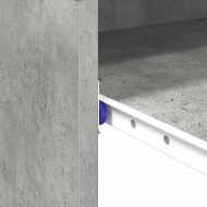 Бюро Циментено сиво 77.5 x 43 x 79 см Инженерно дърво