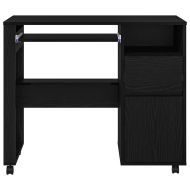 Бюро на колела Черния дъб 91 x 50 x 77 см Инженерно дърво