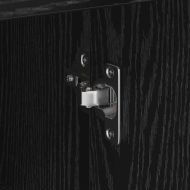 Шкаф с чекмедже Черен дъб 38 x 34.5 x 75 см Инженерно дърво