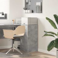 Шкаф с чекмедже Бетонно сиво 38 x 34.5 x 75 см Инженерно дърво