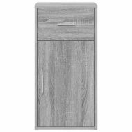 Шкаф с чекмедже Сив сонома 38 x 34.5 x 75 см Инженерно дърво