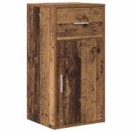 Шкаф с чекмедже Старо дърво 38 x 34.5 x 75 см Инженерно дърво