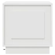 Нощен шкаф с Бяло 44 x 34.5 x 45 см Инженерно дърво