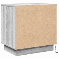 Нощен шкаф с чекмедже Сив 50 x 34,5 x 50 см. Инженерно дърво