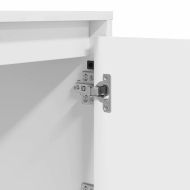 Нощен шкаф Бяло 39 x 34,5 x 50 см Инженерно дърво