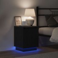 Нощен шкаф 2 pcs Черния дъб 39 x 34,5 x 50 см Инженерно дърво