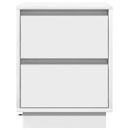 Нощен шкаф 2 pcs Бяло 39 x 34,5 x 50 см Инженерно дърво