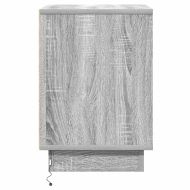 Нощен шкаф с чекмедже Сив 39 x 34,5 x 50 см Инженерно дърво