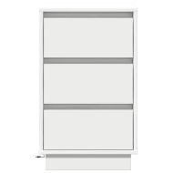 Нощен шкаф с чекмедже Бяло 39 x 34,5 x 65 см Инженерно дърво