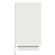 Нощен шкаф с чекмедже Бяло 39 x 34,5 x 65 см Инженерно дърво