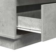 Нощен шкаф Циментено сиво 71 x 34,5 x 75 см Инженерно дърво