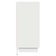 Шкафче с рафт с врата Бяло 71 x 34.5 x 75 см Инженерно дърво