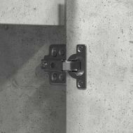 Шкафче с рафт Циментено сиво 71 x 34.5 x 75 см Инженерно дърво