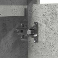 Съхранение с LED Бетонно сиво 71 x 34.5 x 75 см Инженерно дърво