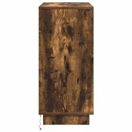 Съхранение с LED Опушен дъб 71 x 34.5 x 75 см Инженерно дърво