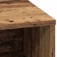 Съхранение с LED Старо дърво 71 x 34.5 x 75 см Инженерно дърво