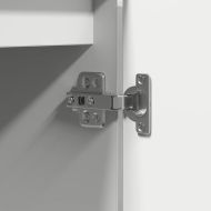 ТВ шкаф Бяло 100 x 38 x 49 см Инженерно дърво