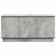 ТВ шкаф Циментено сиво 100 x 38 x 49 см Инженерно дърво